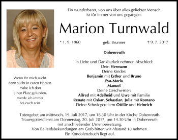 Anzeige von Marion Turnwald von MGO