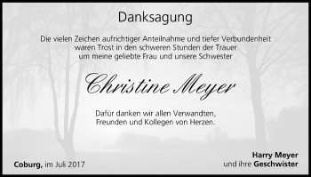 Anzeige von Christine Meyer von MGO