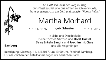 Anzeige von Martha Morhard von MGO