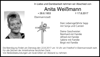 Anzeige von Anita Weißmann von MGO
