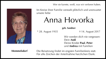 Anzeige von Anna Hovorka von MGO