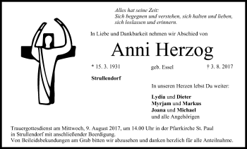 Anzeige von Anni Herzog von MGO