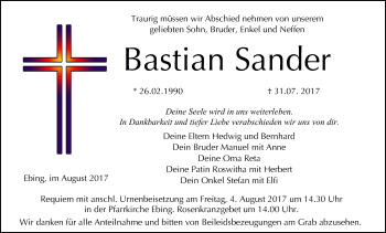 Anzeige von Bastian Sander von MGO