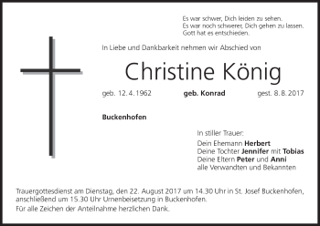 Anzeige von Christine König von MGO