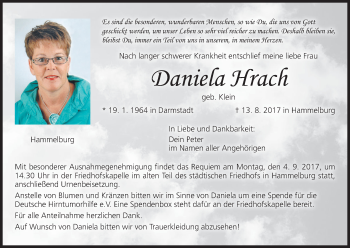 Anzeige von Daniela Hrach von MGO