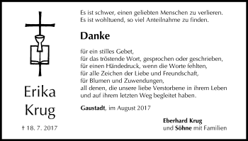 Anzeige von Erika Krug von MGO
