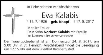 Anzeige von Eva Kalabis von MGO
