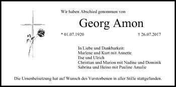 Anzeige von Georg Amon von MGO