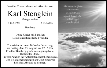 Anzeige von Karl Stenglein von MGO