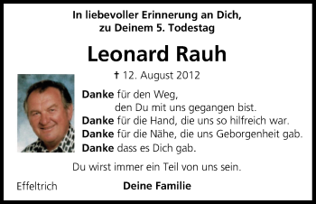 Anzeige von Leonard Rauh von MGO