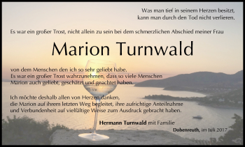 Anzeige von Marion Turnwald von MGO