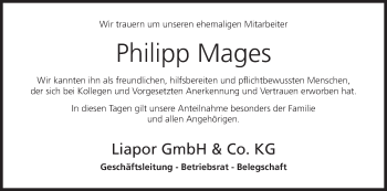 Anzeige von Philipp Mages von MGO