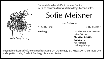 Anzeige von Sofie Meixner von MGO