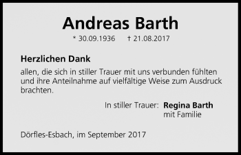 Anzeige von Andreas Barth von MGO