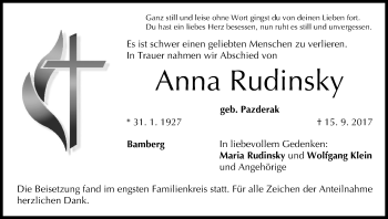 Anzeige von Anna Rudinsky von MGO