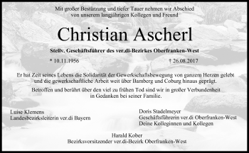 Anzeige von Christian Ascherl von MGO
