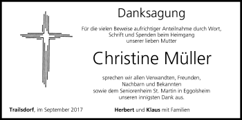 Anzeige von Christine Müller von MGO