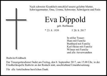 Anzeige von Eva Dippold von MGO