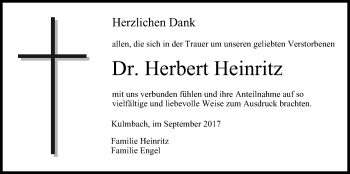 Anzeige von Herbert Heinritz von MGO