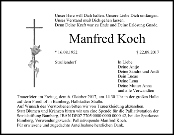 Anzeige von Manfred Koch von MGO