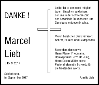 Anzeige von Marcel Lieb von MGO