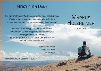 Anzeige von Markus Holzheimer von MGO