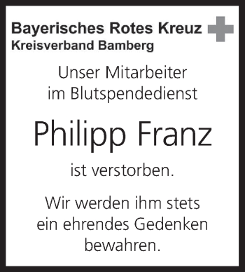 Anzeige von Philipp Franz von MGO