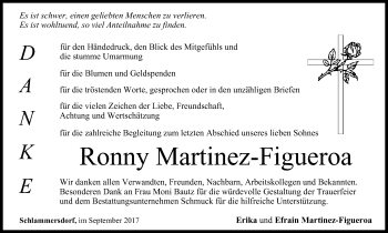 Anzeige von Ronny Martinez-Figueroa von MGO