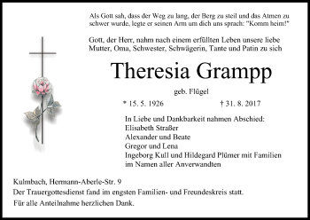 Anzeige von Theresia Grampp von MGO