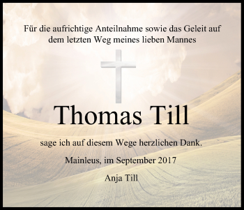 Anzeige von Thomas Till von MGO