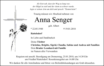 Anzeige von Anna Senger von MGO