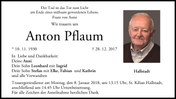 Anzeige von Anton Pflaum von MGO