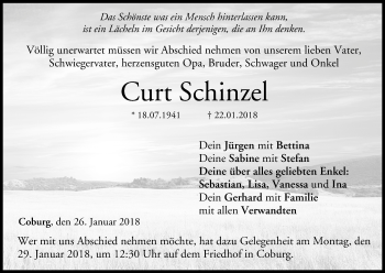 Anzeige von Curt Schinzel von MGO