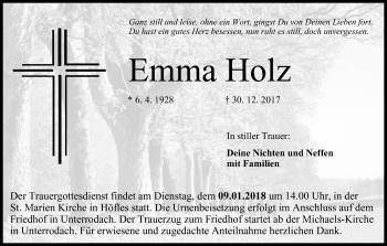 Anzeige von Emma Holz von MGO