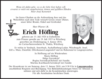 Anzeige von Erich Höfling von MGO