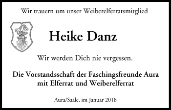 Anzeige von Heike Danz von MGO
