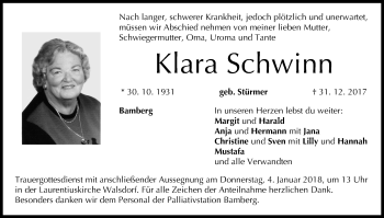 Anzeige von Klara Schwinn von MGO