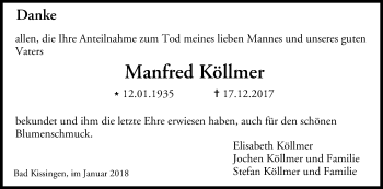 Anzeige von Manfred Köllmer von MGO
