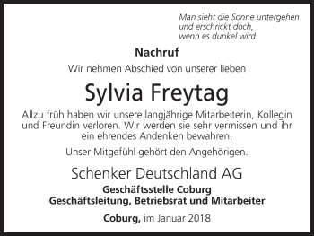 Anzeige von Sylvia Freytag von MGO