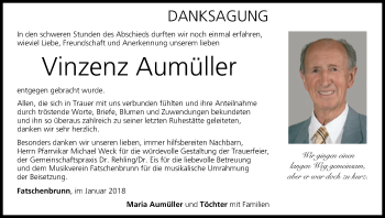Anzeige von Vinzenz Aumüller von MGO