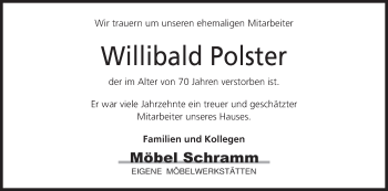 Anzeige von Willibald Polster von MGO