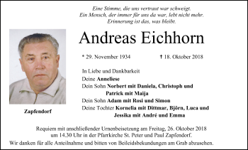 Anzeige von Andreas Eichhorn von MGO