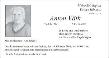 Anzeige von Anton Väth von MGO