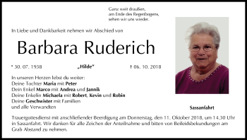 Anzeige von Barbara Ruderich von MGO