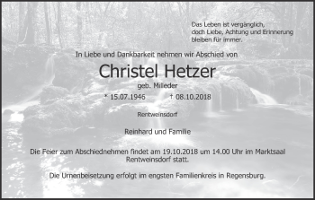 Anzeige von Christel Hetzer von MGO