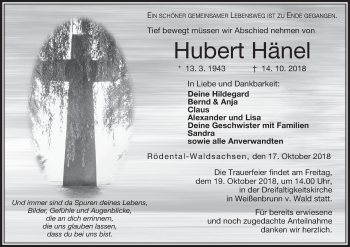 Anzeige von Hubert Hänel von MGO