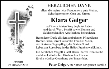 Anzeige von Klara Geiger von MGO