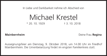 Anzeige von Michael Krestel von MGO