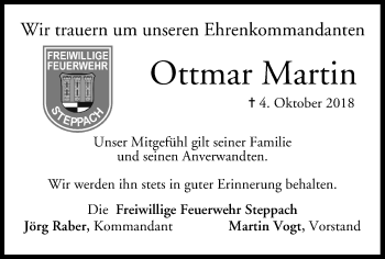 Anzeige von Ottmar Martin von MGO