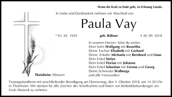 Anzeige von Paula Vay von MGO